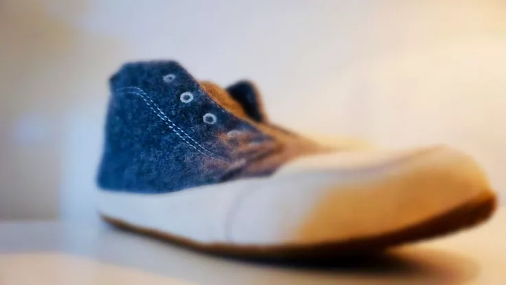 Herren Filz-Leder-Schuh aus Österreich nach Reparatur