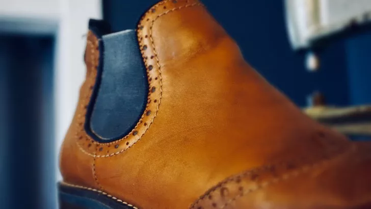 Lederstiefel braun Damen nach der Reparatur