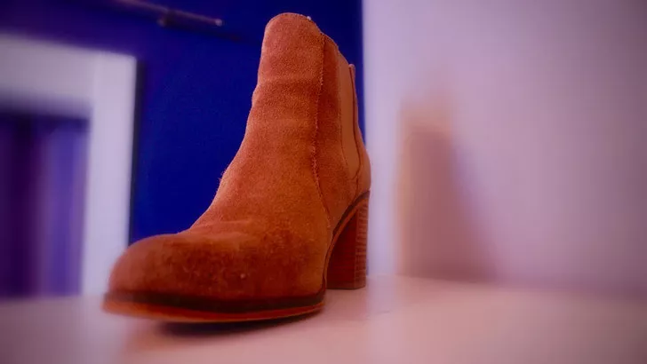 Damen Rauhleder-Stiefel braun
